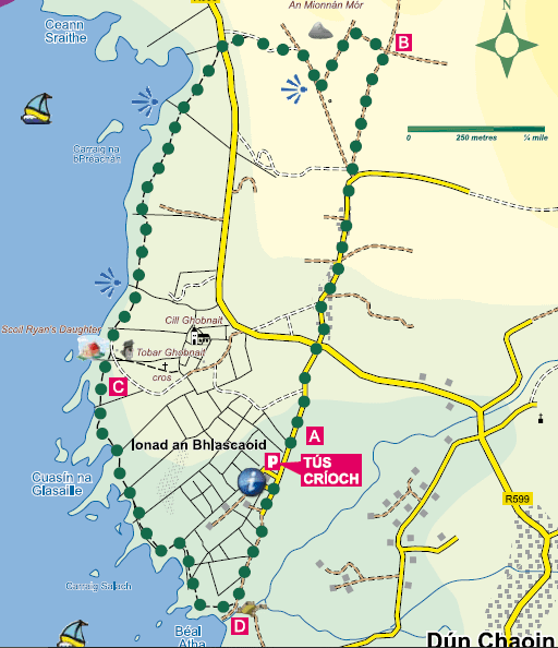Dunquin Cliff Walk Map